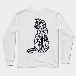 Cat line art Long Sleeve T-Shirt